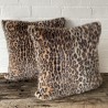 Coussin en fausse fourrure Ours Noir | Oreiller en fourrure noire | Coussins en fourrure noire