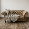 Snow Leopard Throw | Spotted Fur Blanket | Luxury Fur Throw