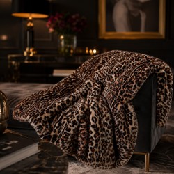 Plaid en fausse fourrure polaire de luxe | Plaids et couvertures de luxe en fausse fourrure crème
