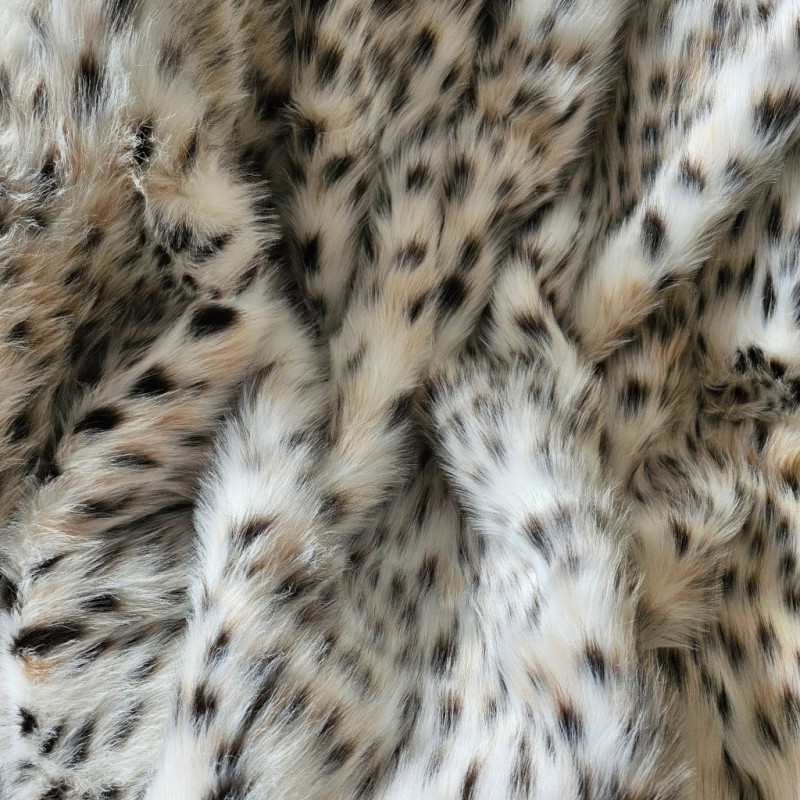 Tissu en fausse fourrure tachetée - Dalmatien