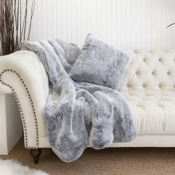 Koala Faux Fur Scatter Cushions | Luxury Grey Fur Cushions and Pillows