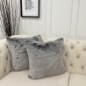 Nouvelle Coussin en Fausse Fourrure de Koala | Coussins et Oreillers en Fourrure Grise de Koala