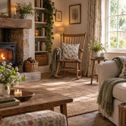 Roses Floral Cushion & Cushion Cover | Country Style Decorative Cushion