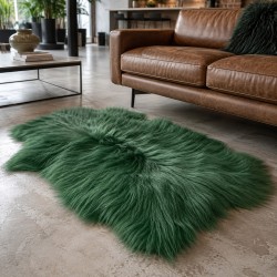 Tappeto in Pura Pelle di Pecora Avorio Bianco | Tappeto in Pelle di Pecora Islandese Bianco Naturale