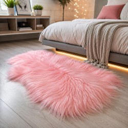 Pale Pink Sheepskin Rug | Pale Pink Icelandic Sheepskin