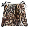 Animal Print Tapered Seat Pads | Velvet Safari Tapered Chair Pads