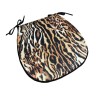 D Shaped Animal Print Seat Pads | Modern Classic D Velvet Seat Pads