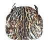 Animal Print Spindle Shaped Seat Pads  | Velvet Animal Print Spindle Seat Pads