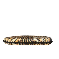 Animal Print Spindle Shaped Seat Pads  | Velvet Animal Print Spindle Seat Pads