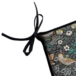 Coussin de siège conique Strawberry Thief Navy | Coussins d'assise imprimés William Morris