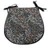 D Shaped Chair Pads Willow Bough Shadow | D Shaped Patterned Seat Pads |