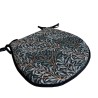 D Shaped Chair Pads Willow Bough Shadow | D Shaped Patterned Seat Pads |