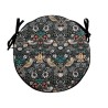 Round Bistro William Morris Seat Pads | Circular Chair Pads