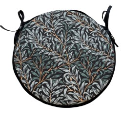 Coussin de siège rond Bistro Willow Bough Azure | Coussins de siège William Morris |