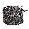 Cuscino per Sedia con Fiori "Strawberry Thief" Blu Navy | Cuscini per Sedia con Fiori |