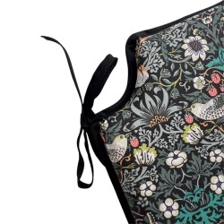 Erdbeer-Dieb Navy Spindel Sitzkissen | Florale Spindel Stuhlkissen |