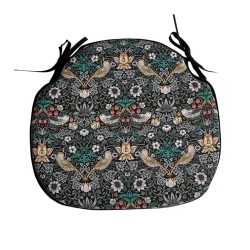 Strawberry Thief Navy Spindle Stoelkussen | Bloemrijke Spindle Stoelkussens |