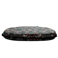 Erdbeer-Dieb Navy Spindel Sitzkissen | Florale Spindel Stuhlkissen |