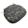 Erdbeer-Dieb Navy Spindel Sitzkissen | Florale Spindel Stuhlkissen |