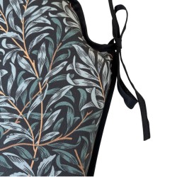 Erdbeer-Dieb Navy Spindel Sitzkissen | Florale Spindel Stuhlkissen |