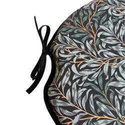 Erdbeer-Dieb Navy Spindel Sitzkissen | Florale Spindel Stuhlkissen |