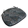 Erdbeer-Dieb Navy Spindel Sitzkissen | Florale Spindel Stuhlkissen |