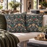 Strawberry Thief Tealwood Cushions| William Morris Scatter Cushions