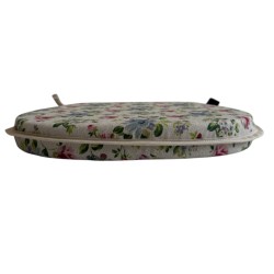 Floral Classic D Shaped Seat Pad | Extra Thick Floral D Shaped Chair Pads