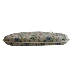 Large Floral Spindle Seat Pads | Flowery Spindle Shaped Chair Pads