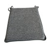 Herringbone Tapered Chair Pads| Grey Herringbone Tapered Seat Pads