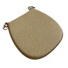 Herringbone D Shaped Seat Pads | Classic D Herringbone Chair Pads