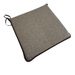 Brown Herringbone Square Seat Pads | Square Shape Herringbone Chair Pads