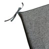 Herringbone Square Seat Pads | Square Shape Grey Herringbone Chair Pads