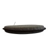 Round Herringbone Seat Pads | Brown Herringbone Bistro Chair Pads