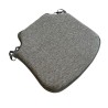 Small Herringbone Spindle Seat Pads | Spindle Shaped Grey Herringbone Chair Pads