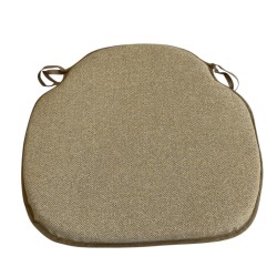 Large Herringbone Spindle Seat Pads | Spindle Shaped Mustard Herringbone Chair Pads