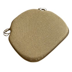 Large Herringbone Spindle Seat Pads | Spindle Shaped Mustard Herringbone Chair Pads