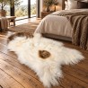 Tappeto in Pura Pelle di Pecora Avorio Bianco | Tappeto in Pelle di Pecora Islandese Bianco Naturale