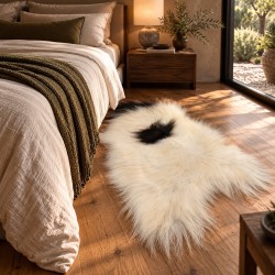 Tapis en Peau de Mouton Ivoire Blanc Pur | Tapis en Peau de Mouton Islandais Blanc Naturel