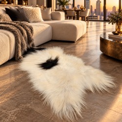 Black & White Sheepskin Rug | Black & White Icelandic Sheepskins