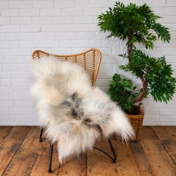 Tapis en Peau de Mouton Ivoire Blanc Pur | Tapis en Peau de Mouton Islandais Blanc Naturel