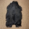 Black Long Haired Icelandic Sheepskin | Extra Large Black Sheepskin Rug
