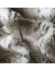 Faux Fur Cushions, Beige Lynx Faux Fur Cushion , faux-fur-throws