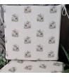 Small Rabbits reversible square seat pads