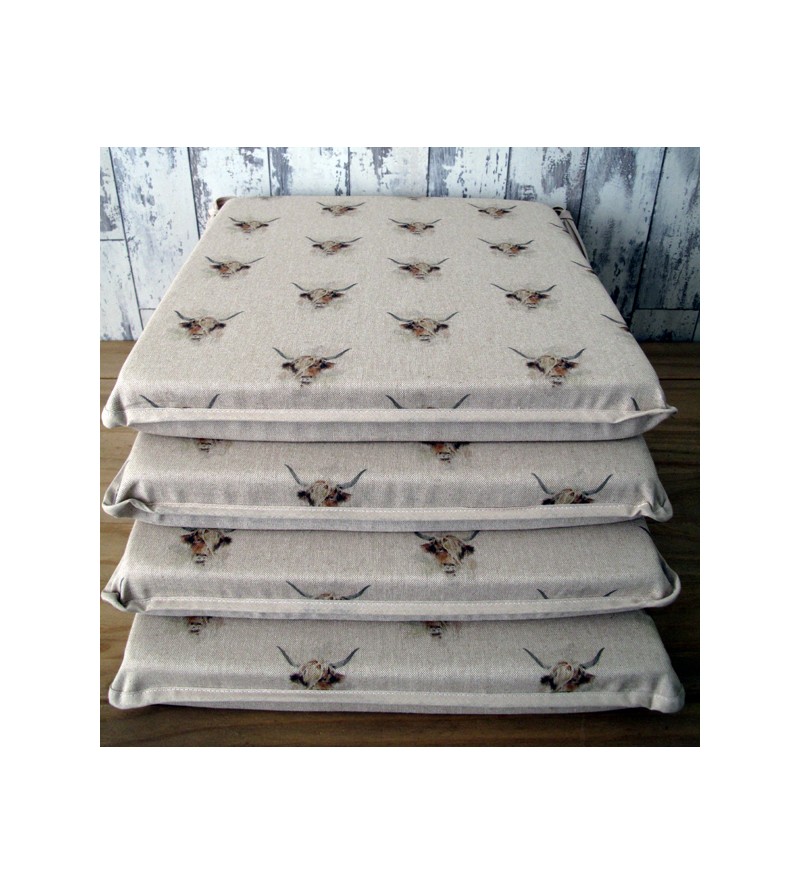 Small Cows Reversible Square Seat Pads