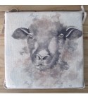 Sheep reversible square seat pads