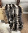 XX/Large Mid Brown and off-white Cowhide Rug CR00136