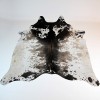 X/Large Brown and off-white Cowhide Rug CR00138