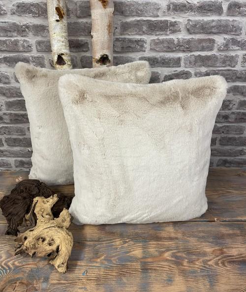 Ultra soft faux fur square cushion