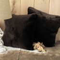 Faux Fur Cushions, Bison Faux Fur Cushion , faux-fur-throws
